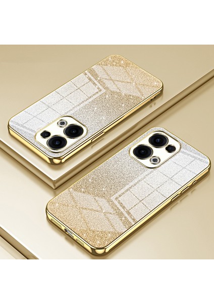 Oppo RENO13 5g(Global)Kılıf Galvanik Degrade Parıltılı Tpu Telefon Kılıfı-Altın (Yurt Dışından) indirimleri