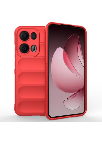 Oppo RENO13 Pro 5g Kılıf Düşmeye Karşı Yumuşak Tpu Sağlam Telefon Arka Kapağı-Kırmızı (Yurt Dışından)