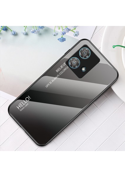 Motorola Edge 40 Neo 5g Temperli Cam + Pc + Tpu Telefon Kılıfı Düşmeye Lı Kapak - Gradyan Siyah Gri (Yurt Dışından) indirimleri