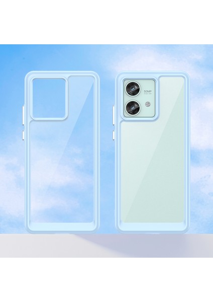 Motorola Edge 40 Neo 5g Kılıf Çizilmez Tpu+Akrilik Cep Telefonu Arka Kapağı-Mavi (Yurt Dışından) fiyatları