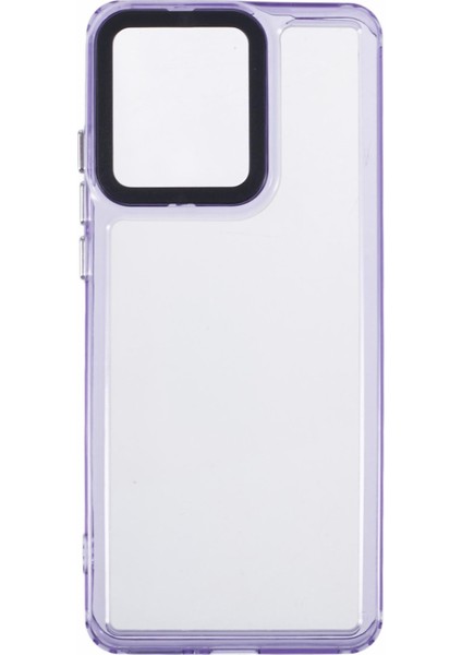 Motorola Edge 40 Neo 5g Şeffaf Telefon Kılıfı Pc+Tpu Hibrit Arka Kapak-Şeffaf Mor (Yurt Dışından) fiyatları