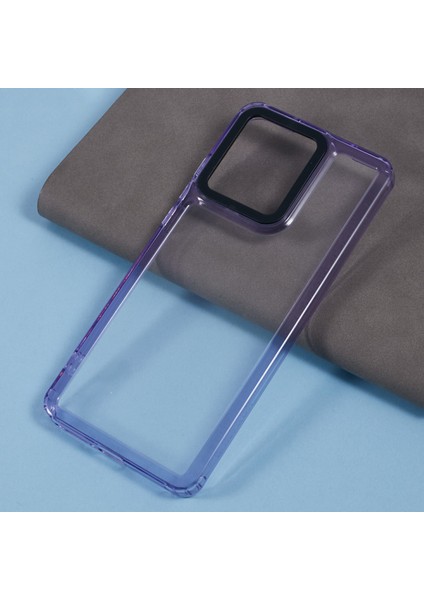 Motorola Edge 40 Neo 5g Şeffaf Telefon Kılıfı Pc+Tpu Hibrit Arka Kapak-Şeffaf Mor (Yurt Dışından) fırsatları