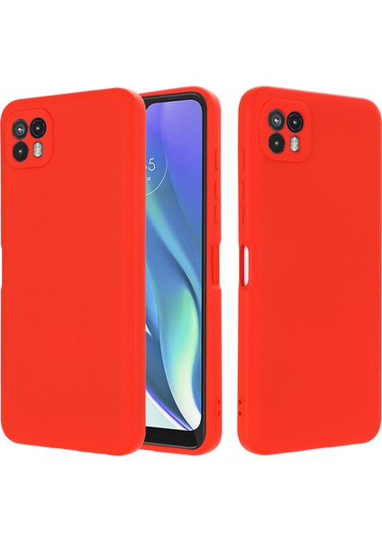 Motorola Moto G50 5g Sıvı Silikon Telefon Kılıfı Yumuşak Çizilmez Koruyucu Kılıf Askılı-Kırmızı (Yurt Dışından) fiyatları