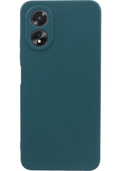 Oppo A38 4G/A18 4g Kılıf Fiber Astar Iç Tpu Telefon Kılıfı-Ordu Yeşili (Yurt Dışından)