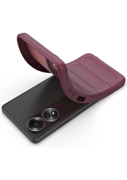 Oppo A58 4g Tpu Kılıf Düşmeye Dayanıklı Cep Telefonu Arka Kapağı-Şarap Kırmızısı (Yurt Dışından) fiyatları