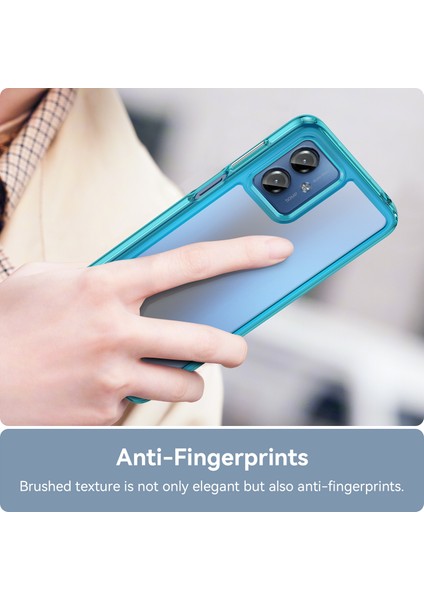 Motorola Moto G14 4g Tpu+Akrilik Cep Telefonu Kılıfı Düşmeye Dayanıklı Arka Kapak-Şeffaf Mavi (Yurt Dışından) indirimleri