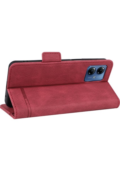 Motorola Moto G14 4g Stand Telefon Kılıfı Çizilmez Pu Deri Donanım Dekor Cüzdan Koruyucu Kılıf-Gül (Yurt Dışından) fırsatları