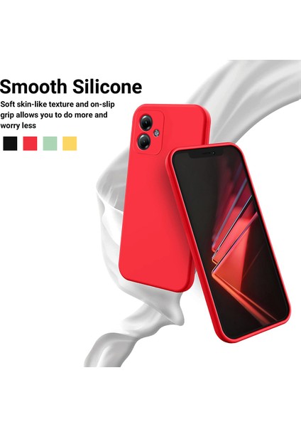 Motorola Moto G54 5g Kılıf Sıvı Silikon Telefon Kabuğu Çizilmez Telefon Kılıfı Askılı-Kırmızı (Yurt Dışından) fırsatları