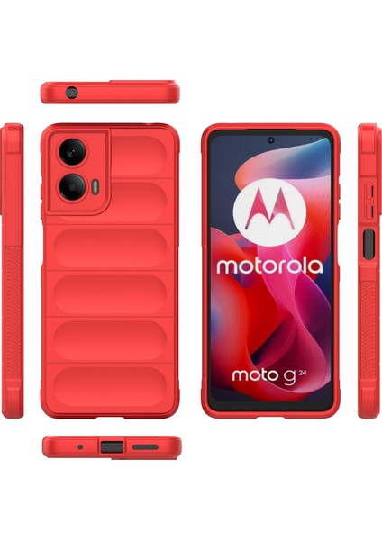 Motorola Moto G24 4G/E14 4g Kılıf Düşmeye Karşı Yumuşak Tpu Sağlam Telefon Arka Kapağı-Kırmızı (Yurt Dışından) indirimleri