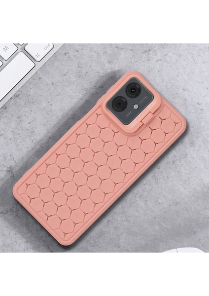 Motorola Moto G14 4g Kılıf Isı Dağılımı Tpu Telefon Kılıfı Lens Çerçevesi Ayaklık-Pembe (Yurt Dışından) indirimleri
