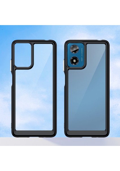 Motorola Moto E14 4G/G04 4G/G04S 4G/G24 4g Kılıf Tpu+Akrilik Düşmeye Dayanıklı Telefon Arka Kapağı-Siyah (Yurt Dışından) fiyatları