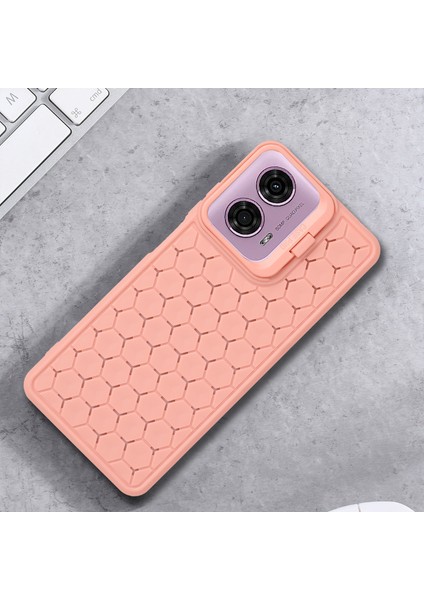 Motorola Moto E14 4G/G04 4G/G04S 4G/G24 4g Kılıf Tpu Telefon Kılıfı Isı Dağıtıcı Lens Çerçevesi Ayaklık-Pembe (Yurt Dışından) indirimleri