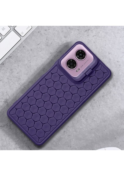 Motorola Moto E14 4G/G04 4G/G04S 4G/G24 4g Kılıf Tpu Telefon Kılıfı Isı Dağıtıcı Lens Çerçevesi Ayaklık-Mor (Yurt Dışından) indirimleri