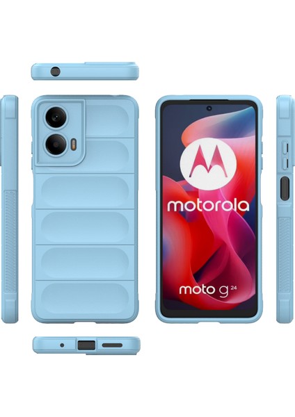 Motorola Moto G24 4G/E14 4g Kılıf Düşmeye Karşı Yumuşak Tpu Sağlam Telefon Arka Kapağı-Bebek Mavisi (Yurt Dışından) indirimleri