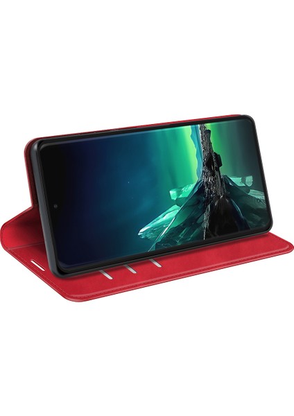 Motorola Edge 40 Neo 5g Kılıf Çizilmez Pu Deri Kapaklı Kılıf Cilt-Dokunmatik Telefon Kılıfı-Kırmızı (Yurt Dışından) modelleri