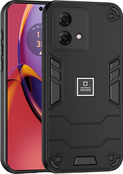 Motorola Moto G84 5g Telefon Kılıfı Tpu+Pc Darbeye Dayanıklı Sağlam Kapak-Siyah (Yurt Dışından)