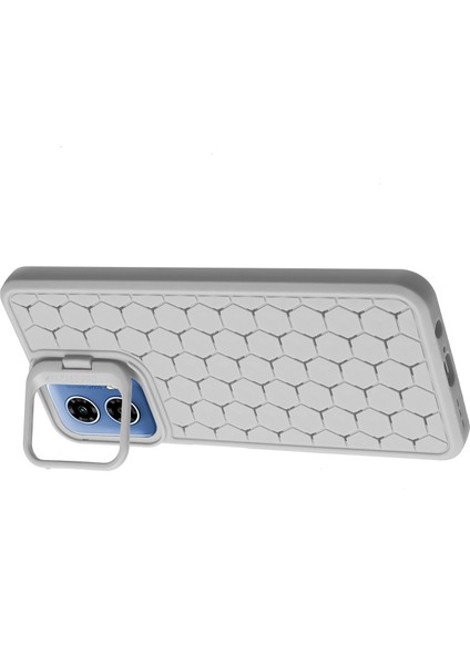 Motorola Moto G45 5G/G34 5g Kılıf Kickstand Tpu Telefon Kılıfı Petek Isı Dağılımı-Gri (Yurt Dışından) modelleri