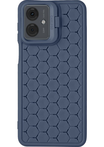 Motorola Moto G14 4g Kılıf Isı Dağıtıcı Tpu Telefon Kılıfı Lens Çerçevesi Destek Ayağı-Koyu Mavi (Yurt Dışından) fiyatları