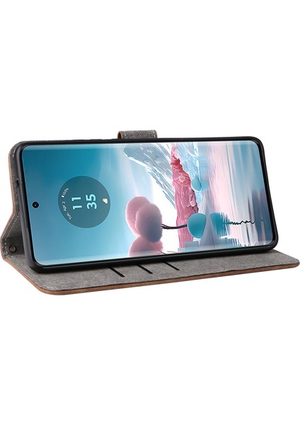 Motorola Edge 40 Neo 5g Kılıf Pu Deri Rfıd Engelleme Telefon Kılıfı Kayışlı-Kahverengi (Yurt Dışından) fırsatları
