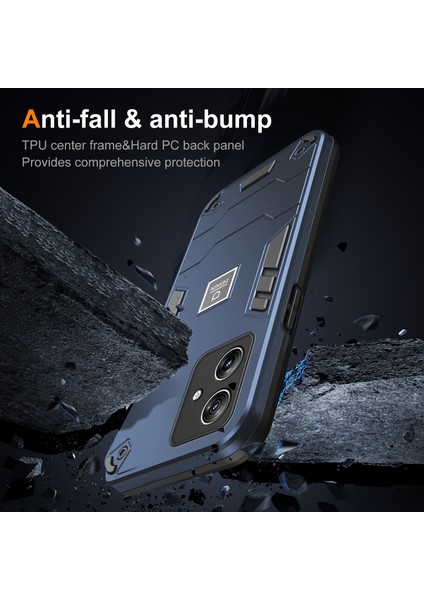 Motorola Moto G54 5g Telefon Kılıfı Çift Katmanlı Hibrit Tpu+Pc Arka Kapak-Lacivert (Yurt Dışından) modelleri