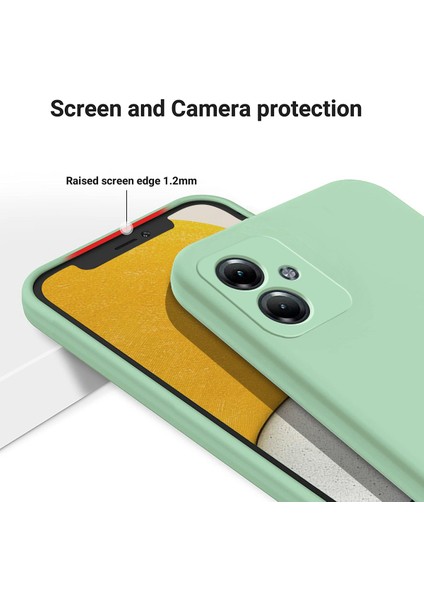 Motorola Moto G54 5g Kılıf Sıvı Silikon Telefon Kabuğu Çizilmez Telefon Kılıfı Kayışlı-Yeşil (Yurt Dışından) indirimleri