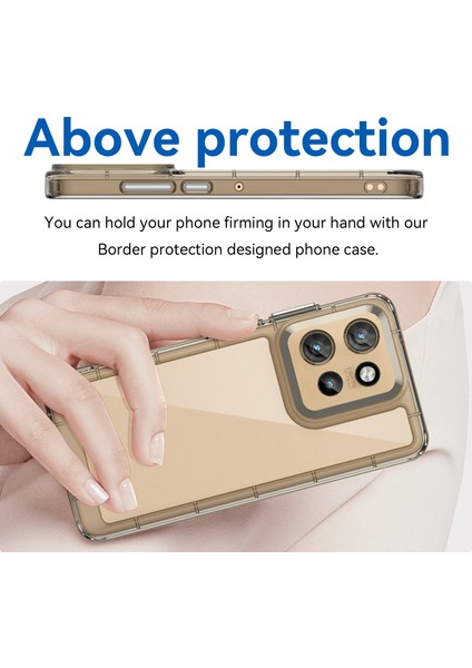 Motorola Edge 50 Neo 5g/moto S50 5g/thinkphone 25 5g Kılıf Tpu+Akrilik Koruyucu Şeffaf Telefon Kılıfı-Şeffaf Gri (Yurt Dışından) fırsatları