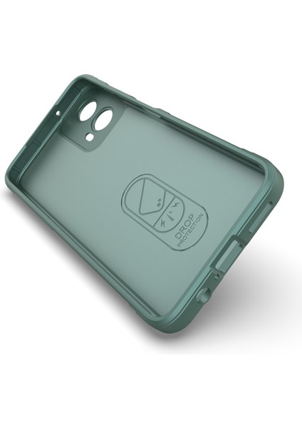 Motorola Moto G45 5G/G34 5g Telefon Kılıfı Tpu Düşme Koruması Sağlam Tasarım Kabuk-Yeşil (Yurt Dışından) modelleri