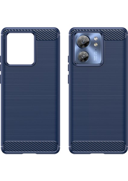 Motorola Edge (2023)/EDGE 40 5g Kılıf Tpu Karbon Fiber Dokulu Kabuk Ince Uyumlu Cep Telefonu Kılıfı-Mavi (Yurt Dışından) modelleri