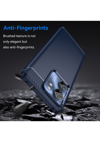 Motorola Edge (2023)/EDGE 40 5g Kılıf Tpu Karbon Fiber Dokulu Kabuk Ince Uyumlu Cep Telefonu Kılıfı-Mavi (Yurt Dışından) fırsatları