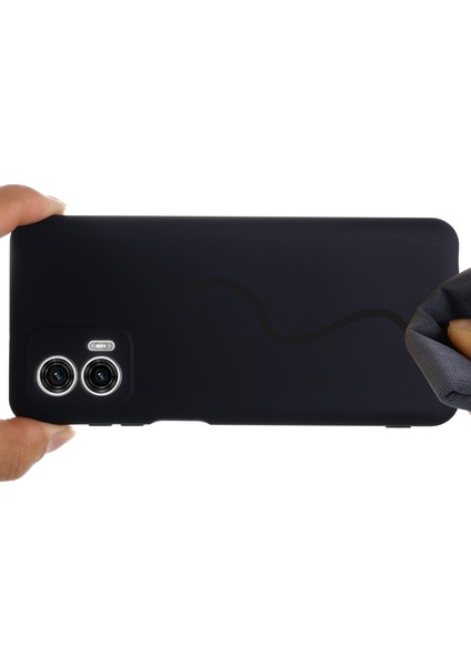 Motorola Moto G73 5g Için Sıvı Silikon Telefon Kılıfı, Kayışlı Yumuşak Astarlı Koruyucu Telefon Kılıfı-Siyah (Yurt Dışından) fiyatları