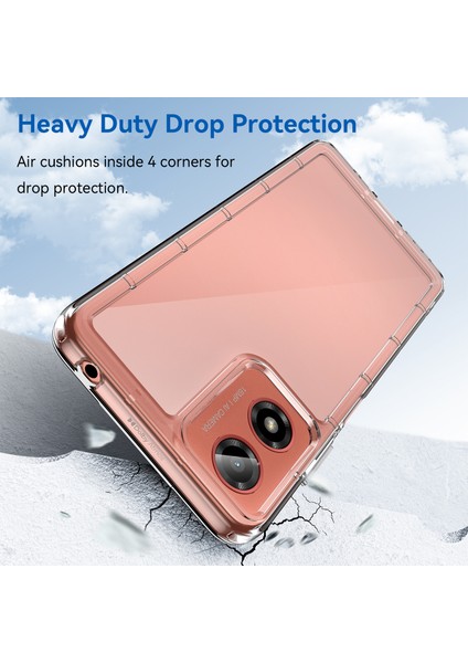 Motorola Moto E14 4G/G04 4G/G04S 4G/G24 4g Kılıf Tpu+Akrilik Düşmeye Dayanıklı Telefon Arka Kapağı-Şeffaf (Yurt Dışından) modelleri