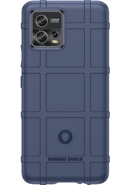 Motorola Moto G72 4g Çizilmez Sağlam Kare Izgara Doku Tpu Kapak Koruyucu Telefon Kılıfı-Mavi (Yurt Dışından) fiyatları