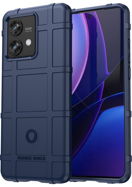 Motorola Edge 40 Neo 5g Kılıf Kare Izgara Doku Tpu Cep Telefonu Kılıfı-Mavi (Yurt Dışından)