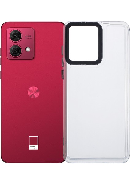 Motorola Moto G84 5g Şeffaf Telefon Kılıfı Pc+Tpu Hibrit Arka Kapak-Şeffaf (Yurt Dışından)