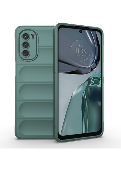 Motorola Moto G62 5g Düşmeye Karşı Koruyucu Telefon Kılıfı Sağlam Tpu Telefon Kılıfı-Yeşil (Yurt Dışından)
