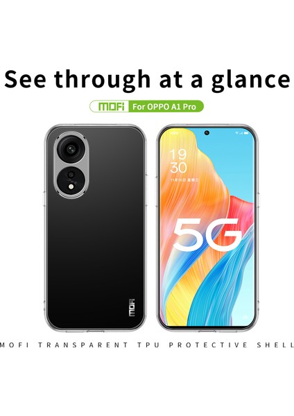 Mofı Sararma Önleyici Telefon Kılıfı Oppo A1 Pro 5g/reno8 T 5g, Düşmeye Dayanıklı Şeffaf Darbeye Dayanıklı Yumuşak Tpu Cep Telefonu Kılıfı (Yurt Dışından) modelleri