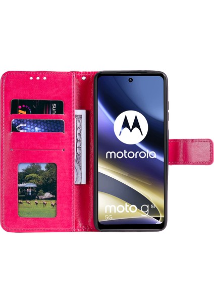 Motorola Moto G51 5g Için Mandala Çiçek Baskılı Telefon Kılıfı, Pu Deri Darbeye Dayanıklı Cüzdan Kılıf Standı Kabuk Bilek Kayışı Ile-Gül (Yurt Dışından) fırsatları