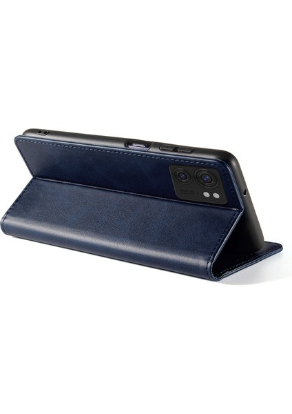 Motorola Edge 40 5g Pu Deri Stand Kılıf Dana Dokusu Düşmeye Karşı Cüzdan Telefon Kılıfı-Mavi (Yurt Dışından) fırsatları