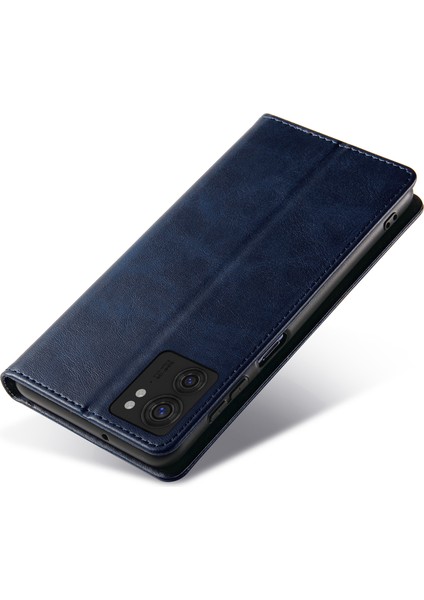 Motorola Edge 40 5g Pu Deri Stand Kılıf Dana Dokusu Düşmeye Karşı Cüzdan Telefon Kılıfı-Mavi (Yurt Dışından) indirimleri