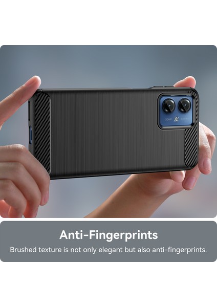 Motorola Moto G14 4g Için Yumuşak Tpu Fırçalanmış Kılıf, Karbon Fiber Dokulu Telefon Kılıfı-Siyah (Yurt Dışından) indirimleri