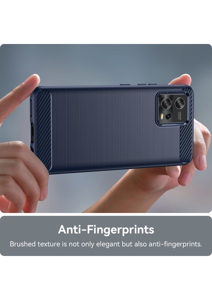 Motorola Moto G72 4g Düşme Koruması Esnek Tpu Telefon Arka Kapağı Fırçalanmış Karbon Fiber Doku Cep Telefonu Kılıfı-Mavi (Yurt Dışından) indirimleri