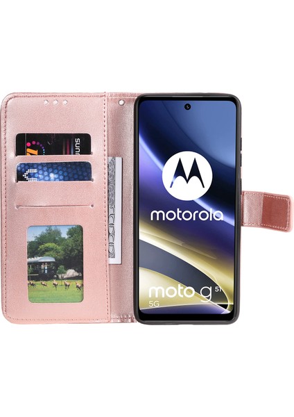 Motorola Moto G51 5g Için Mandala Çiçek Baskılı Telefon Kılıfı, Pu Deri Darbeye Dayanıklı Cüzdan Kılıf Standı Kabuk Bilek Kayışı Ile-Gül Altını (Yurt Dışından) fırsatları
