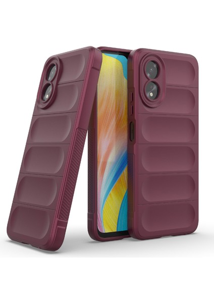 Oppo A38 4g Kılıf Düşmeye Dayanıklı Sağlam Telefon Tpu Kılıfı-Şarap Kırmızısı (Yurt Dışından) fiyatları