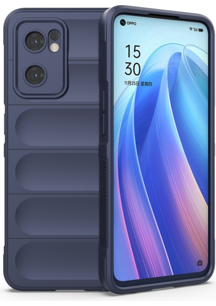 Oppo Reno7 5g (Global)/find X5 Lite Yumuşak Tpu Kılıf Sağlam Arka Darbe Emici Telefon Kılıfı-Koyu Mavi (Yurt Dışından)
