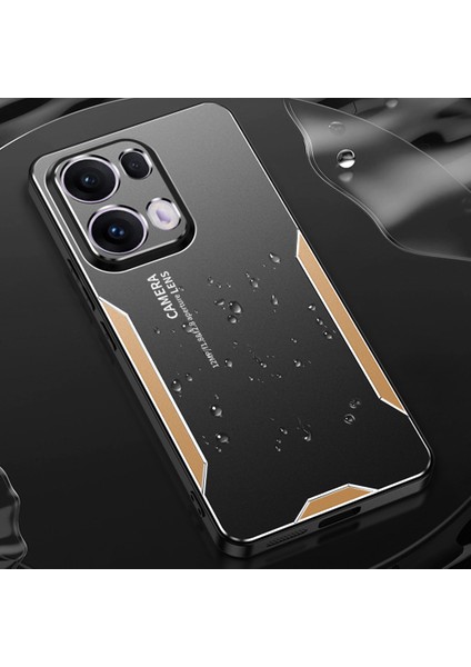Oppo RENO13 Pro 5g Telefon Kılıfı Alüminyum Alaşımlı Tpu Pc Arka Kapak-Altın (Yurt Dışından) modelleri