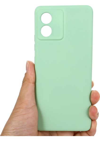 Motorola Moto E13 4g Anti-Toz Telefon Kılıfı Sıvı Silikon Yumuşak Astar Telefon Kılıfı Kılıfı Kayışlı-Yeşil (Yurt Dışından) fırsatları
