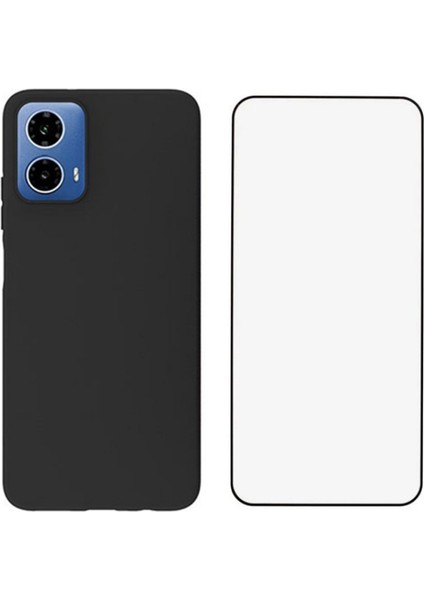 Motorola Moto G45 5G/G34 5g Tpu Kılıf Mat Kapak Ekran Filmi (Büyük Lens Deliği) Için Wanlonfeng Ms Serisi (Yurt Dışından)