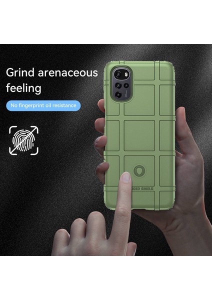 Motorola Moto G22/E32 4G/E32S 4g Için Sağlam Kare Izgara Telefon Kılıfı, Düşmeye Karşı Kalınlaştırılmış Tpu Koruyucu Kılıf-Yeşil (Yurt Dışından) modelleri