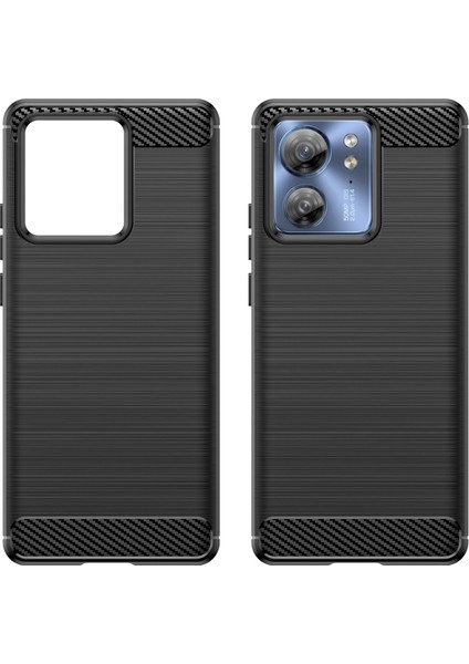 Motorola Edge 40 5g Fırçalanmış Telefon Kılıfı Karbon Fiber Doku Tpu Kapak-Siyah (Yurt Dışından) fırsatları