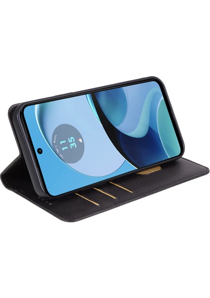 Motorola Moto G14 4g Için Pu Deri Flip Kılıf, Stand Cüzdan Dana Dokusu Manyetik Kapatma Telefon Kılıfı-Siyah (Yurt Dışından) indirimleri